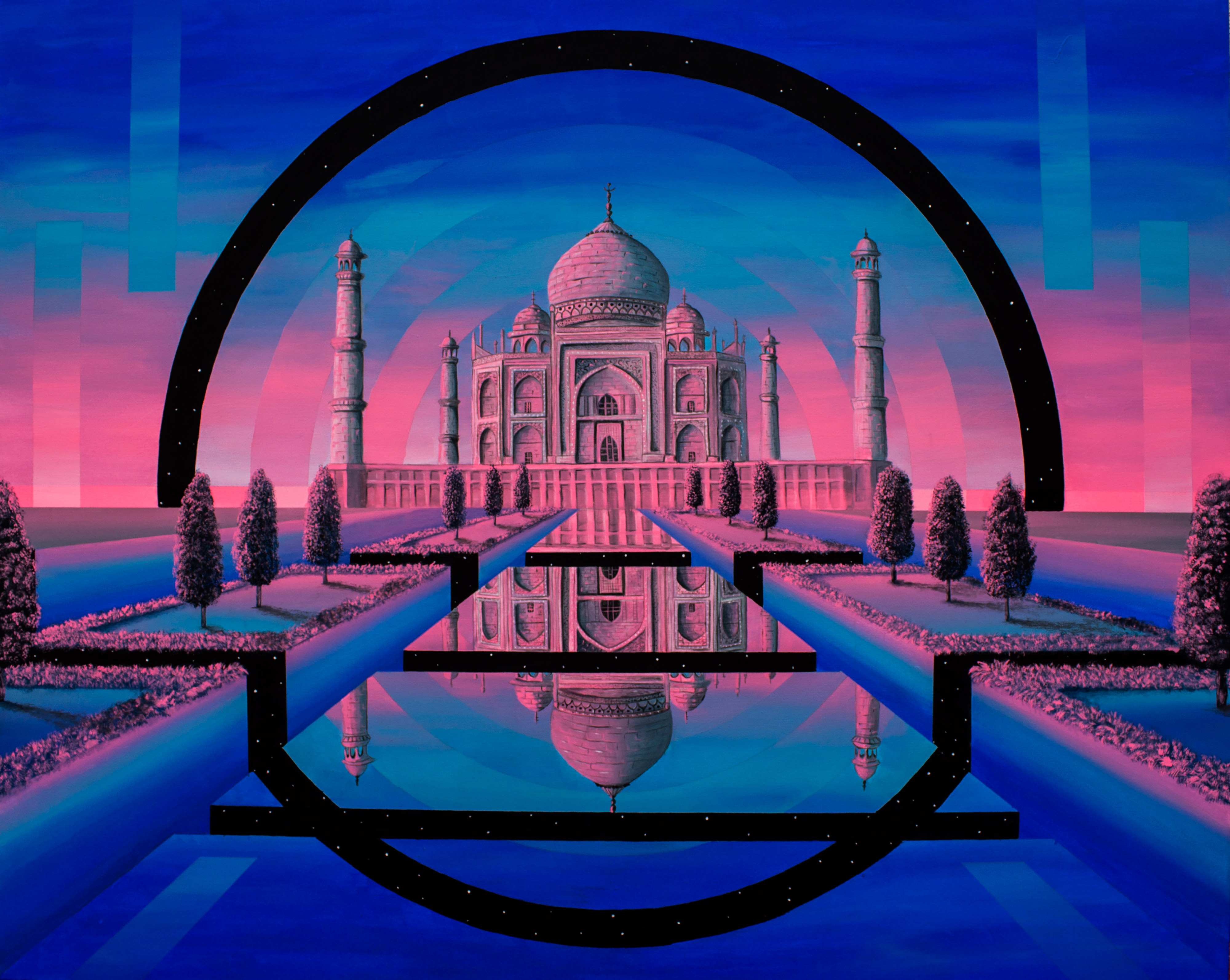 Taj Mahal painting